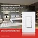 [10 Pack] Dimmer Switch, Single Pole or 3-Way, 600W, LED and Incandecent, White (Wallplates Included)