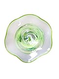 Dale Tiffany AW20115-D9 Cavalier Hand Blown Art Glass Wall Decor, White Green, 9-Inch