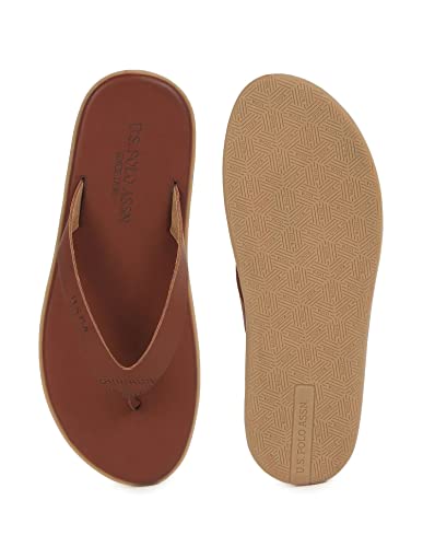 Image of US Polo Association Men's Leather Sandals and Floaters
