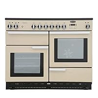 Rangemaster Professional Plus PROP110ECCR/C 110cm wide Electric Range Cooker with Ceramic Hob - Cream/Chrome - A/A Rated