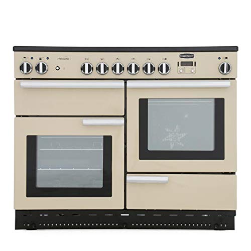 Image of Rangemaster Professional Plus PROP110ECCR/C 110cm wide Electric Range Cooker with Ceramic Hob - Cream/Chrome - A/A Rated