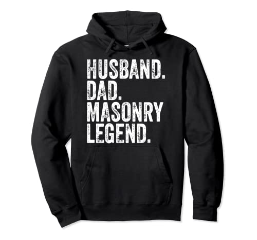 Husband Dad Masonry Legend Shirt Funny Father's Day Gift Sudadera con Capucha