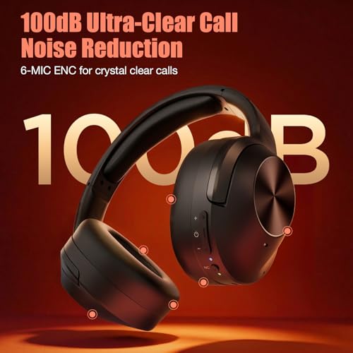 Image of Vonaural Active Noise Cancelling Headphones, Upgraded Wireless Bluetooth Headphones Over Ear (Carbon Black)