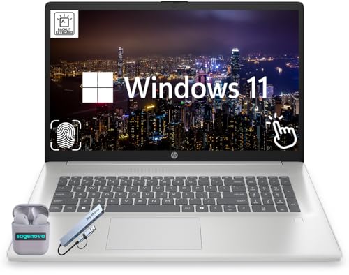 HP 17.3�C���` �^�b�`�m�[�g�p�\�R�� 12�R�A Intel Core Ultra 7 255U (�ő�5.2Ghz) 16GB DDR5 RAM 1TB�X�g���[�W (512GB SSD+512GB�h�b�L���O�X�e�[�V�����Z�b�g) �w�䃊�[�_�[ �o�b�N��