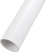 Rebower 2.2" x 2.5" PVC Rigid Pipe 14" High Impact Tubing for Greenhouse, Garden, HVAC, Plumbing - 57x63mm White