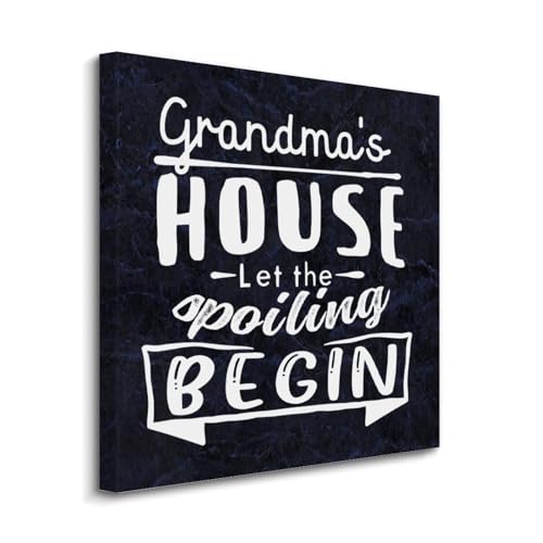 Cita motivacional en lienzo decorativo de 20x20 ideal para el hogar de los abuelos