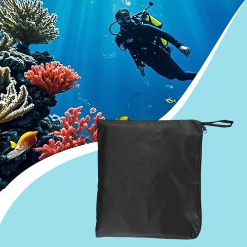 Image of CALANDIS Raincoat Bag Compact Rain Poncho Storage Bag for Gym Clothes Travel Swimming 40cmx32.8cm | Storage Bags | Home Organization | Household Supplies & Cleaning