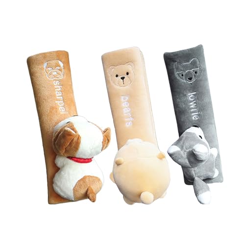 3 Pièces Coussin De Sécurité Pour Voiture Set, Ceinture Coussin Pour Enfant, Ceintures De Sécurité Rembourrées, Pour Les Ceintures De Sécurité Des Voitures, Les Sangles De Sacs d'École