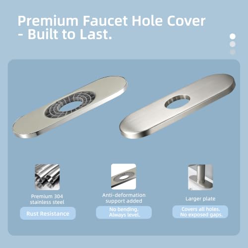 BELZ Nickel Bathroom Faucet, Lead-Free 1 or 3 Hole (4") Vanity Sink Faucet by BELZ - Used condition - Image 6