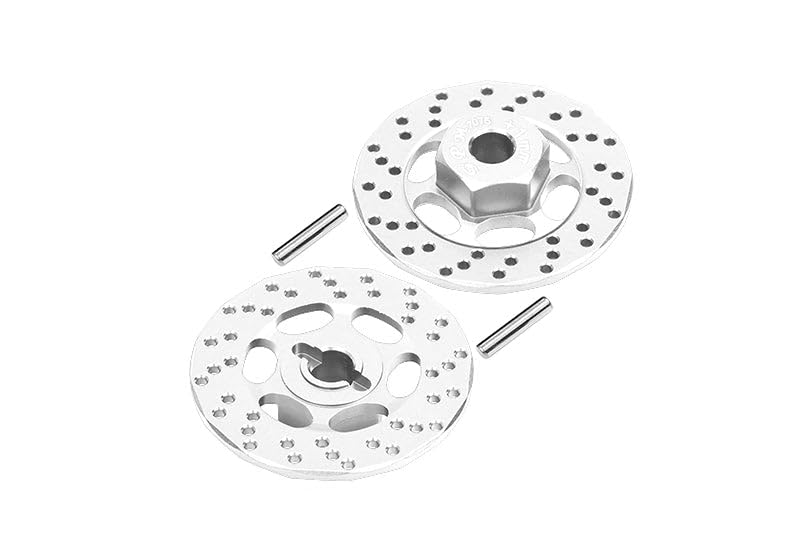 Aluminum 7075 +1mm Hex with Brake Disk for Traxxas 1:10 Ford GT 4-TEC 2.0 83056-4/4-TEC 3.0 Corvette STINGARY 93054-4 Upgrade Parts - Silver