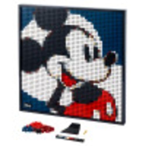 Art Disney’s Mickey Mouse 31202 Craft Building Kit; A Wall Decor Set for Adults Who Love Creative Hobbies, New 2021 (2,658 Pieces) - Lego - Immagine 1