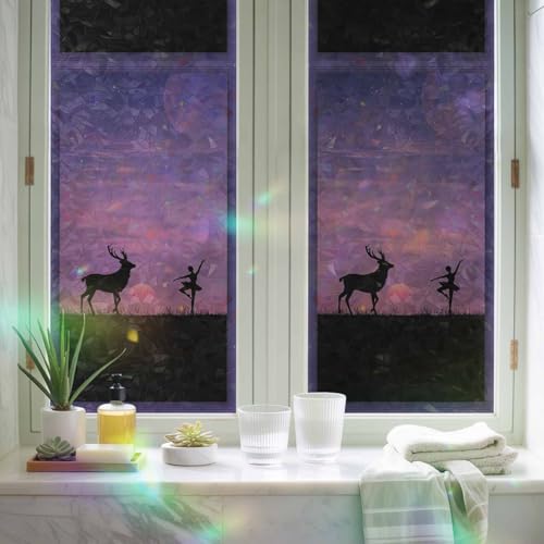 Vinilo Decorativo para Ventanas Purple Ombre 19.6x39.3 pulg miniatura 3