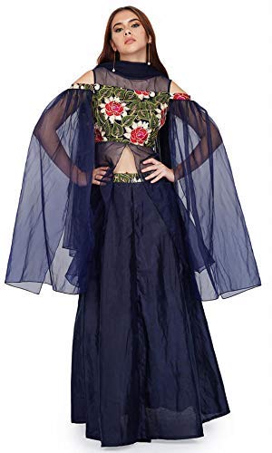 Buy MITSHI Silk \u0026 Organza Long Sleeves 