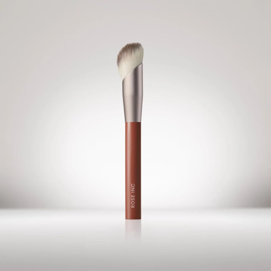 Rose Inc Number 2 Angled Blush Brush - Vegan & Sustainable Makeup Brush for Precise Application