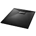 Produktbild vidaXL Duschwanne Duschtasse Brausewanne Brausetasse Duschbecken Dusche Wanne Bad Badezimmer SMC Schwarz 90x70cm Niedrige Schwelle 9cm Ablauföffnung