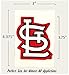 Wakuma, St Louis Cardinals Vinyl Decal Sticker Set, 2.6 x 3.5 inch 5 Pack