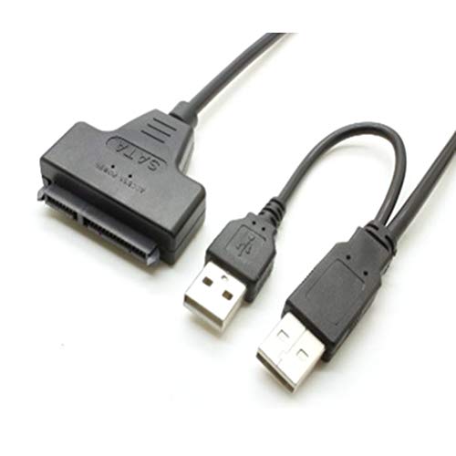 Mobestech SATA para USB 2.0, cabo conversor de disco rígido de 7 pinos e 15 pinos para disco rígido