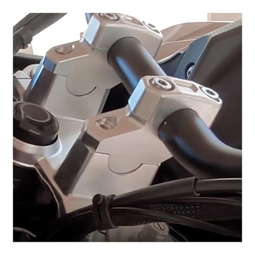 Manillar elevación aluminio para DS 900DSX abrazadera plateada de moto 4