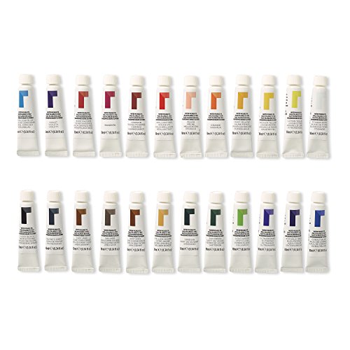Image of Reeves Water Mixable Oil Paint-10ml, Set of 24