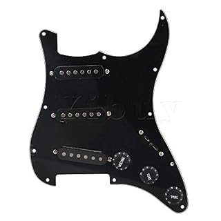 Accessories 3Ply SSS partie de guitare électrique assemblage de pickguard chargé précâblé durable (Color : D) – Image 4