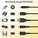 Tobfit 5 in 1 USB Ladekabel für Nintendo 3DS/3DS XL/DS/DSI/2DS/2DS XL/DS Lite/NDSL/DSL/Wii U/GBA SP/PSP 1000/2000/3000