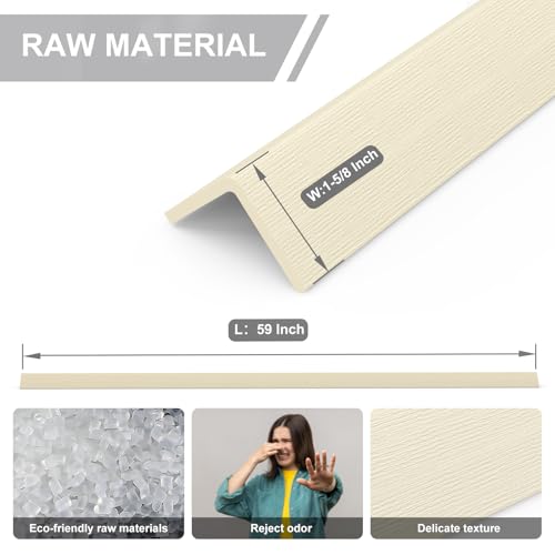 Image of Wall Corner Guard,4PCS Corner Guards for Walls Corner Protection,59 in(L) X 1-5 /8 in(W) Corner Protector Baby Safty,Prevent Getting Scratched