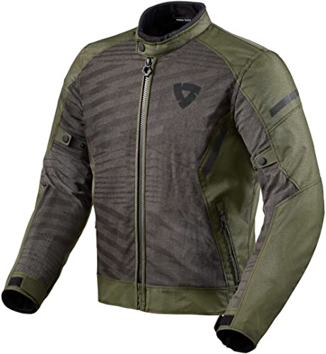 Veste de moto Revit Torque 2 H2O blouson étanche et ventilé noir olive S