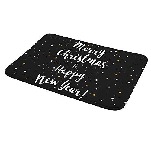 Paillasson velours corail Merry Christmas tapis d'entrée 36x24 - 5