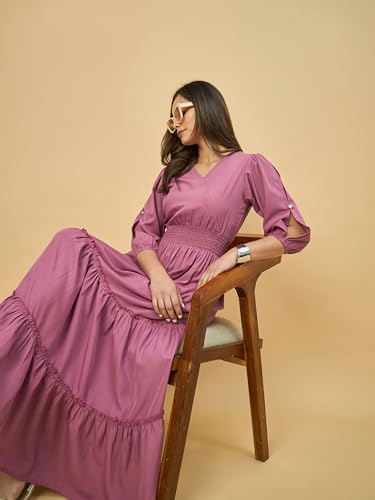 Azira onion pink rayon dress – image 7