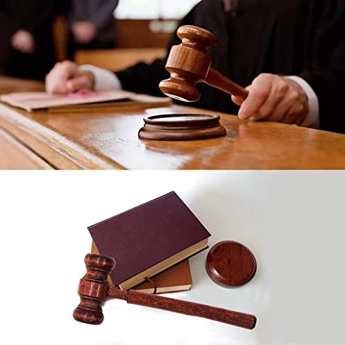 Auear, 4 Pack Gavel Prop Mini Wooden Judge Gavel Prop Justice Costume Accessories For Auction Sale #TOP6