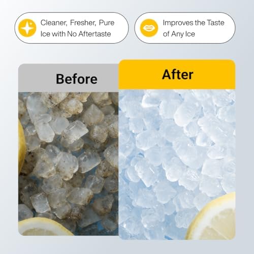 Typhur Ice Maker Cleaner and Descaler, 4 Individually Packed Uses, 100% Pure Citric Acid Powder, Improve Ice Taste, Nickel Safe Compatible with Euhomy, Frigidaire, Opal, GE Profile - 2