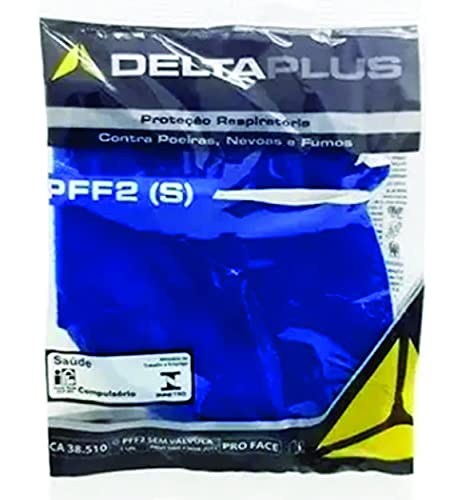 Kit Com 10 Unidades De Máscara Respiratória S/Válvula Delta Plus Com INMETRO