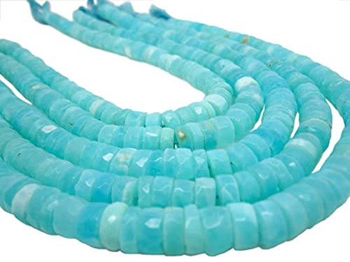 Opale bleue du Pérou en fil de perles heishi pour créer vos bijoux d'été