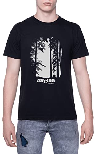 The Cure A Forest Nature Camiseta De Los Hombres Manga Corta Negro T-Shirt Men Black tee M Cover