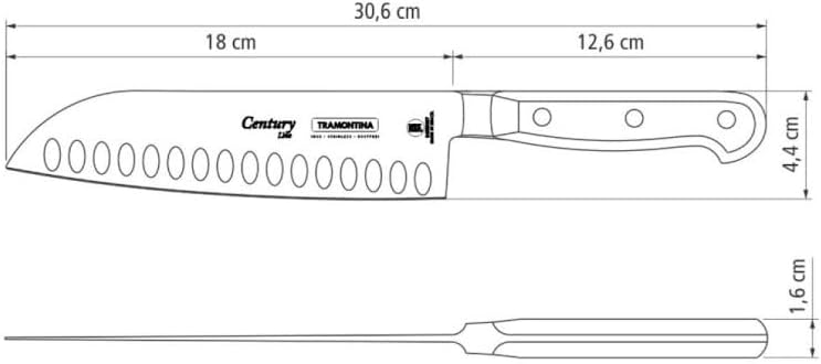Faca Santoku Century