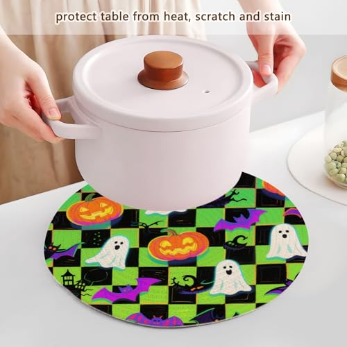 Dessous de plat citrouille isolant pour éviter les brûlures de plat chaud sur la table - 6