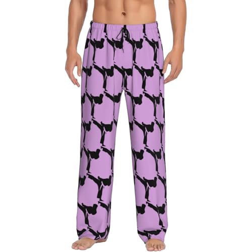 Pantalon de pyjama homme Karate-Highkick-Icon avec poches