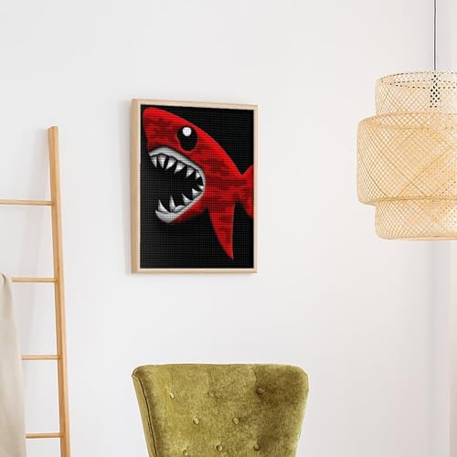 Kit diamond painting requin à offrir en cadeau créatif pour adulte et débutant - 6