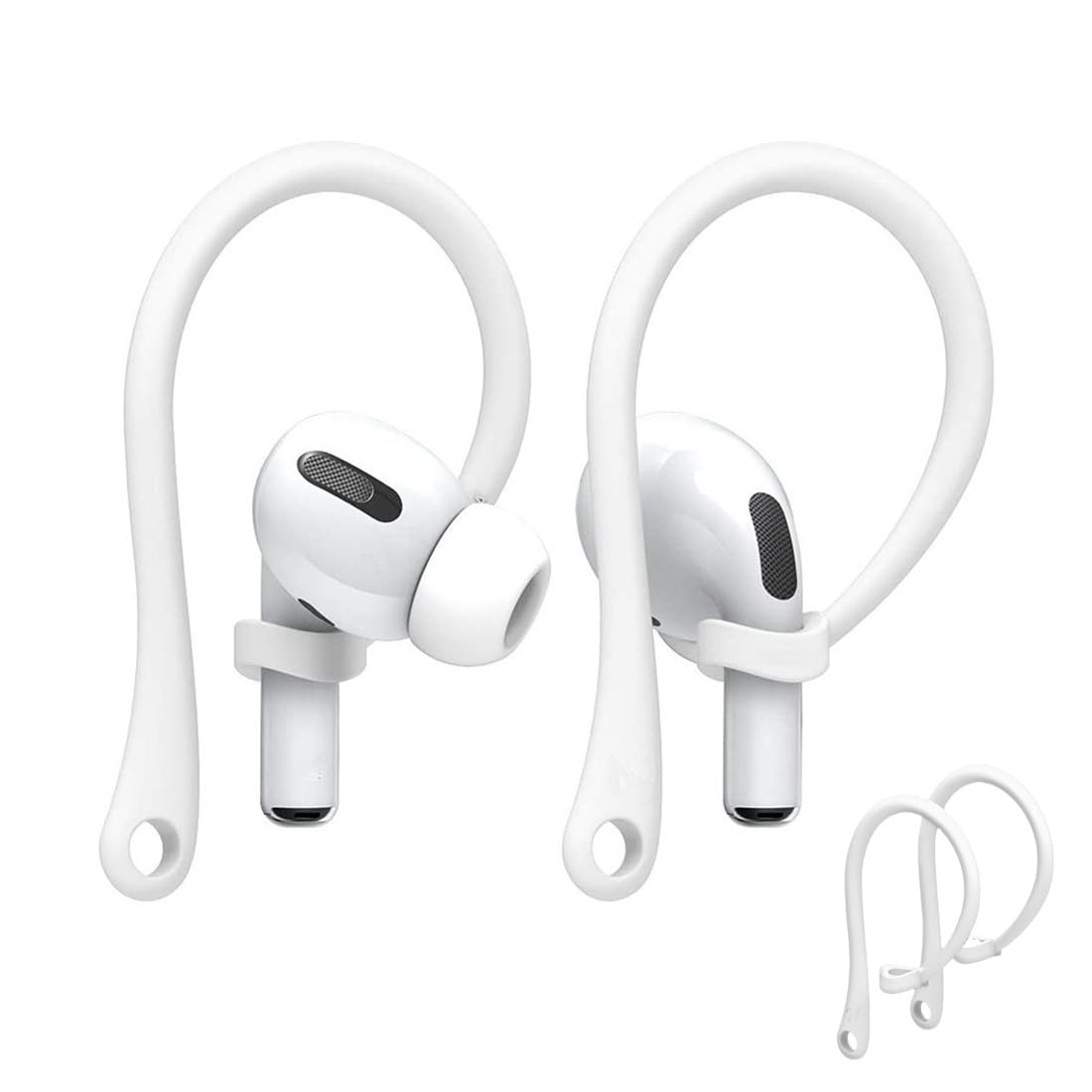Ganci auricolari sportivi bianchi per cuffie Bluetooth, accessori per corsa e sport