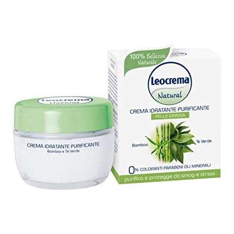 Leocrema Natural Moisturizing Face Cream Purifying 50ml Bamboo and Green Tea Cover