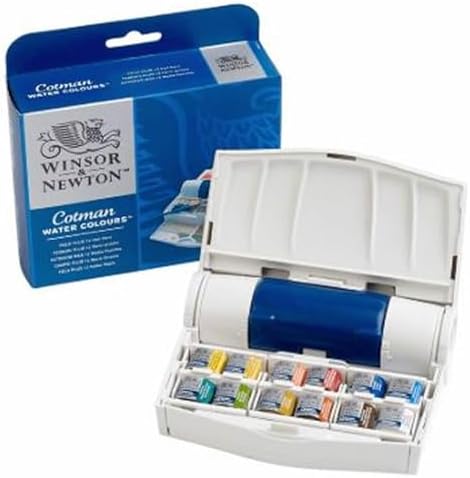 Aquarela Winsor & Newton Cotman 12 Cores Field Plus Winsor & Newt...