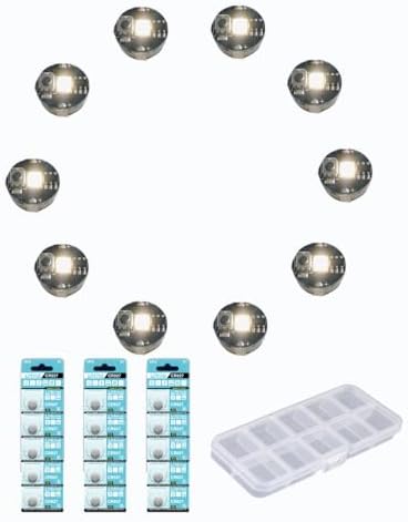 BTBEMO 10PCS Colorful High Brightness Mini LED Lihgts for Model Display (White)