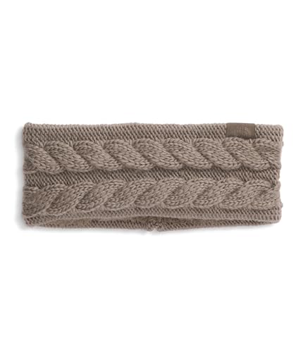 The North Face Women's Oh Mega Headband | Winter Ear Warmer with Soft Cable Knit Texture & Fleece Lining, Mocha Brown, One Size