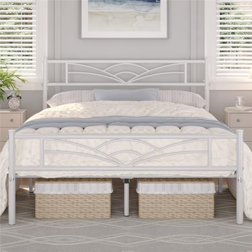 Yaheetech Cama Doble Metal 140x200 cm