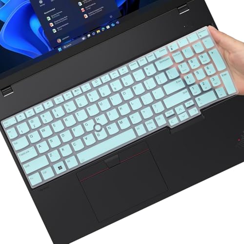 Keyboard Cover for Lenovo ThinkPad E16 Gen 1 16", Thinkpad T16 P16 P16v P16s Gen 2/Gen 1 16", Thinkpad L15 Gen 4/3 15.6" (Not Fit Thinkpad Z16, L15 Gen 2/1)-Hotblue