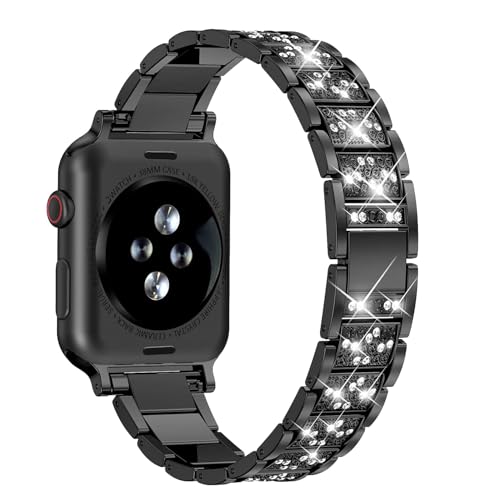 Bracelet Apple Watch en acier étincelant pour sublimer vos tenues de soirée