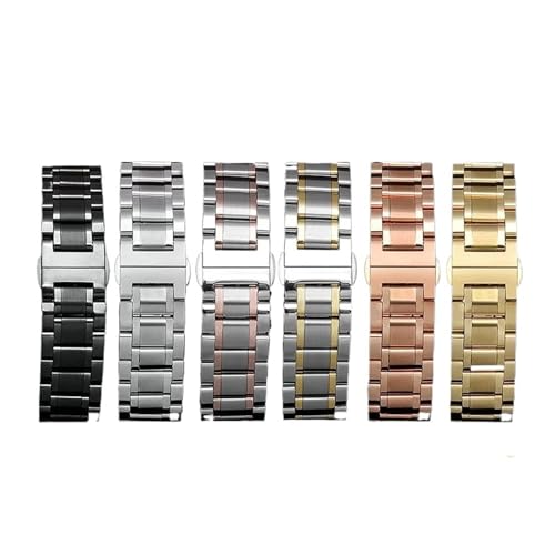 Bracelet de montre acier inoxydable incurvé universel 18mm 20mm 22mm 24mm