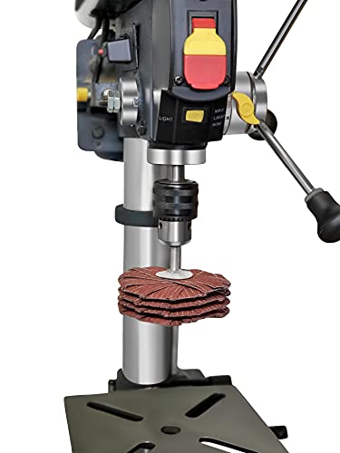 Line10 Tools 4-Inch Moulding Flap Sanding Wheel Kit, Sander Mop For Drill Press, Pack Of 3, 80, 120, 240 Grit #TOP3