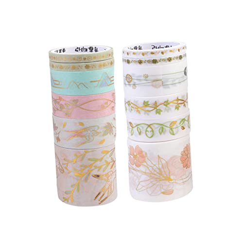 ibasenice 12個 マスキングテープ 用品 スク ブック 装飾ティッシュペーパー 日本紙テープ 室内装飾テープ ホイル和紙テープ ステッカー 装飾ダクトテープ 紙テープの装飾