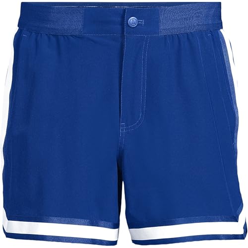 Lands' End Men's 5" Quick Dry Striped Pull on Board Short3